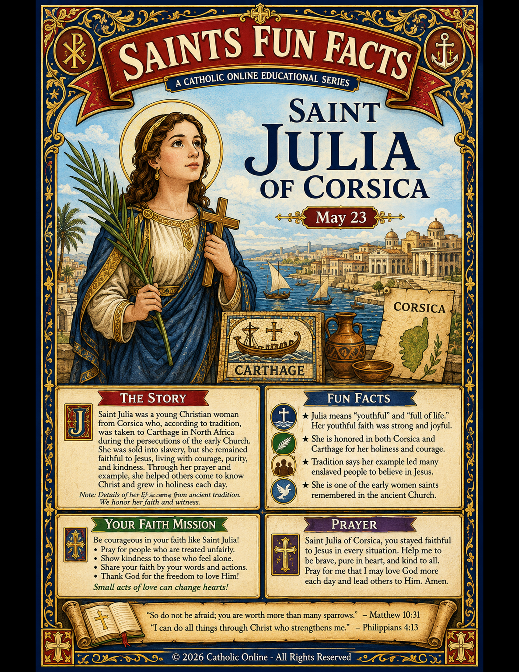 St. Julia Fun Fact Image