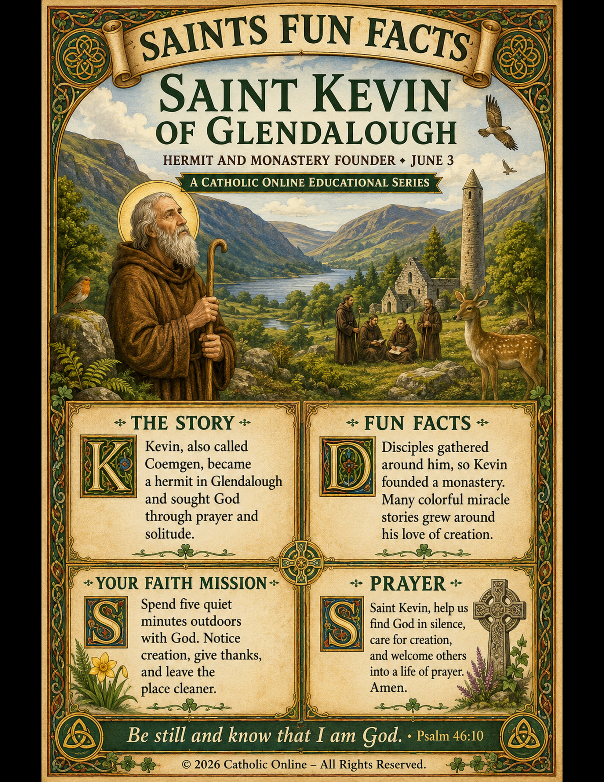 St. Kevin Fun Fact Image