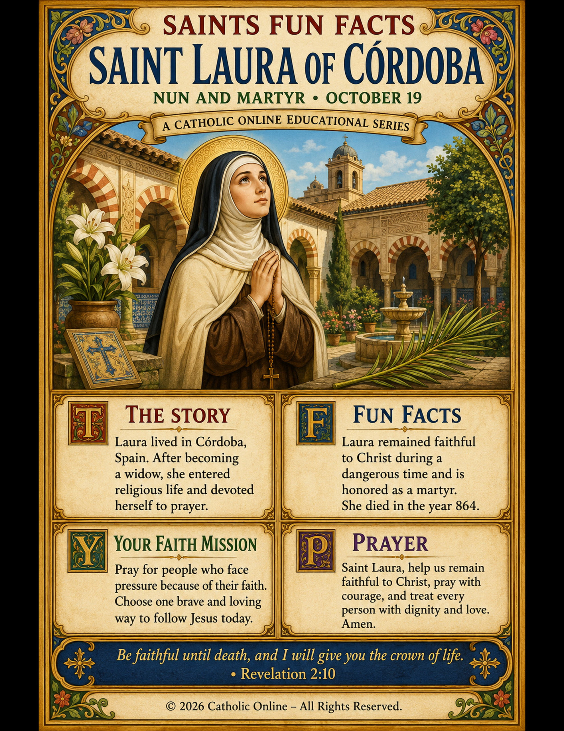 St. Laura Fun Fact Image