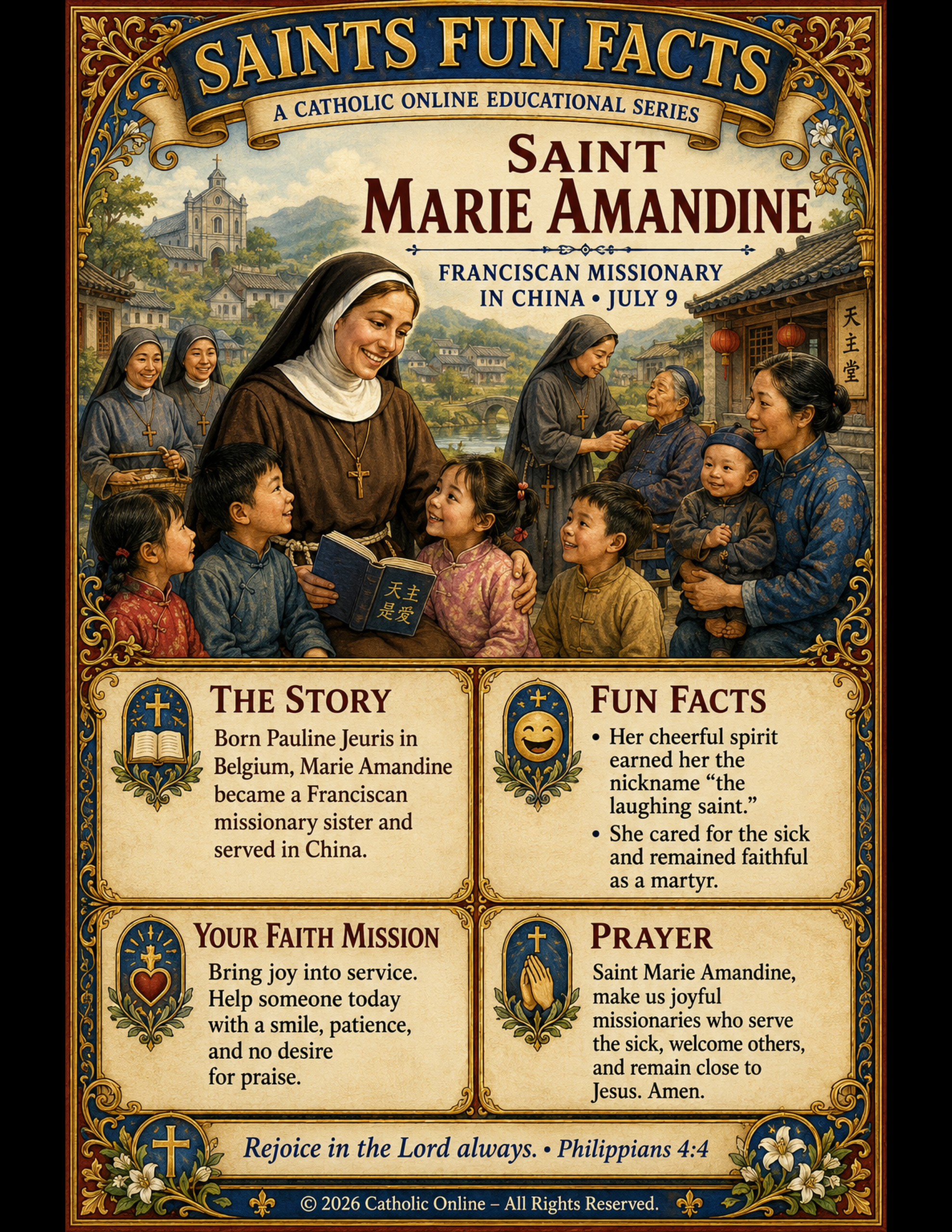 St. Marie Amandine Fun Fact Image
