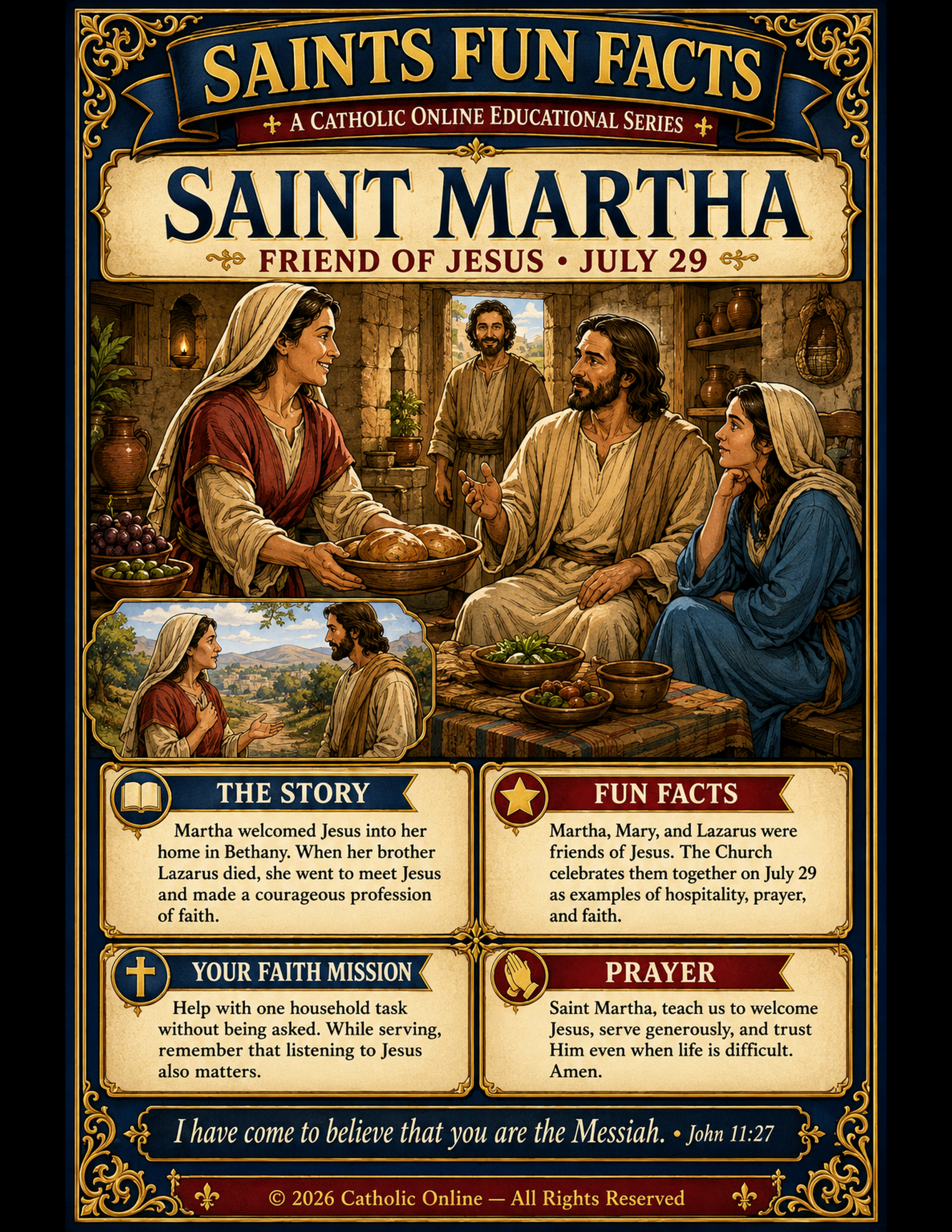 St. Martha Fun Fact Image