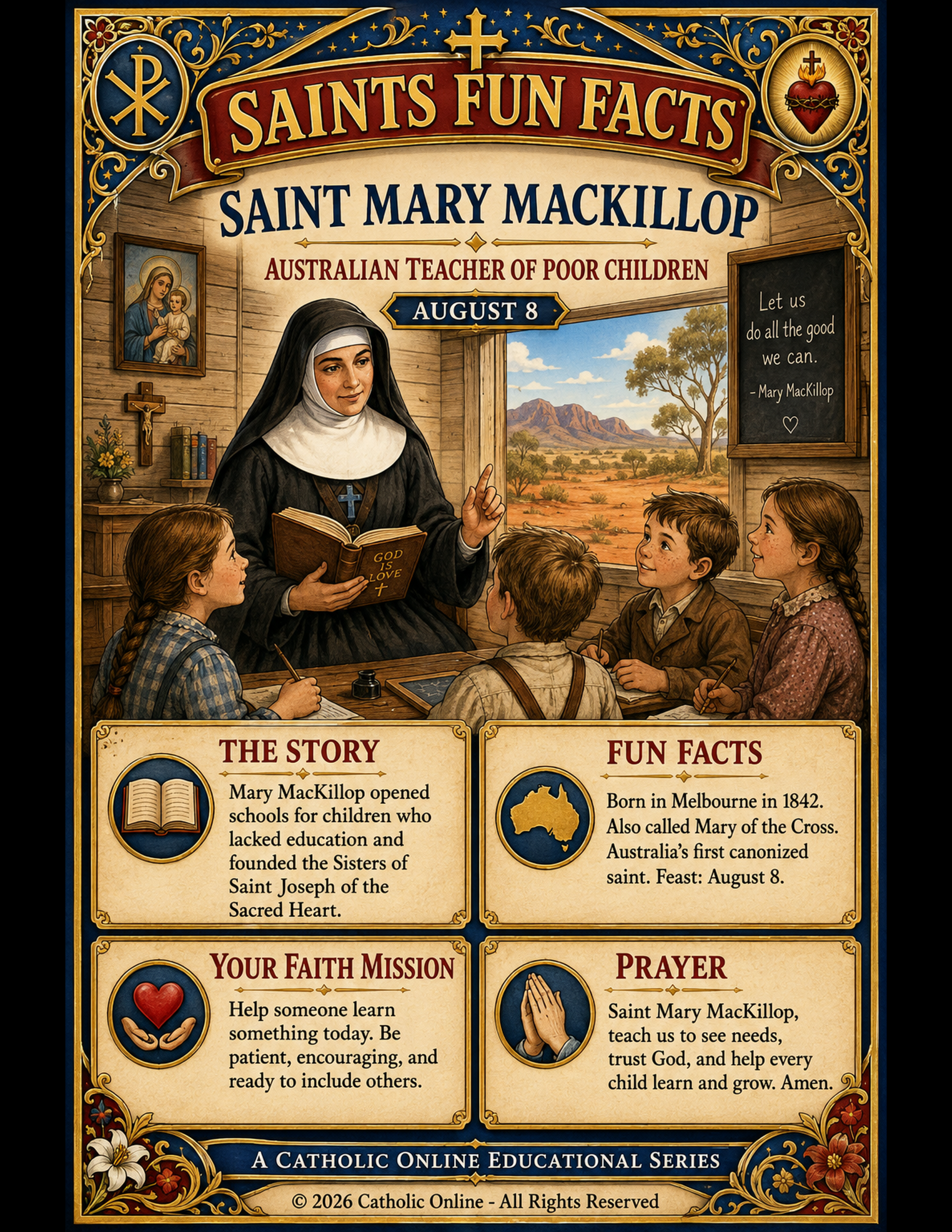 St. Mary MacKillop Fun Fact Image