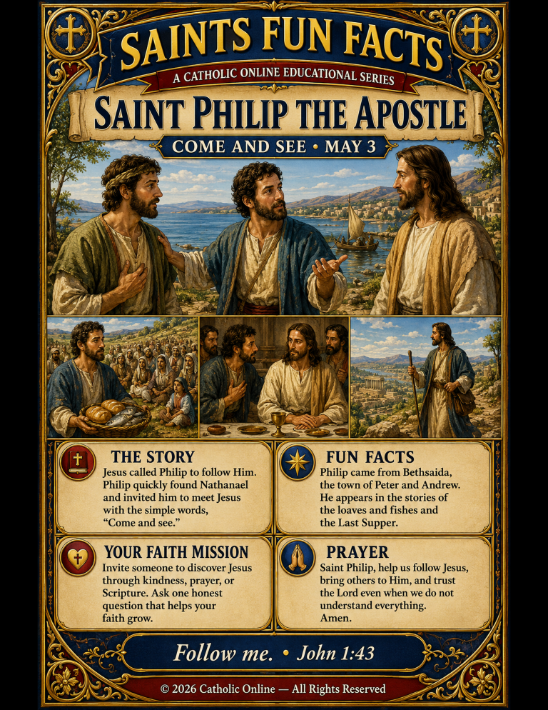 Saint Philip the Apostle – Saints Fun Facts (FREE PDF)