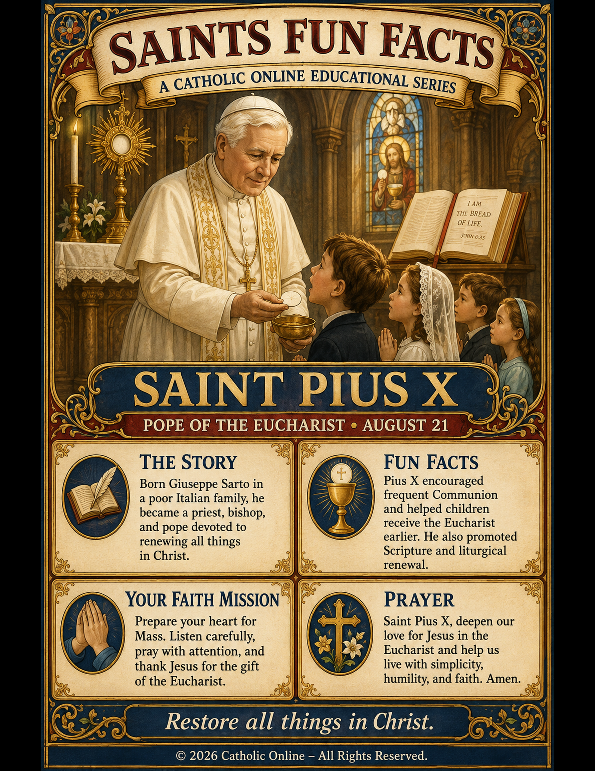 St. Pius X Fun Fact Image