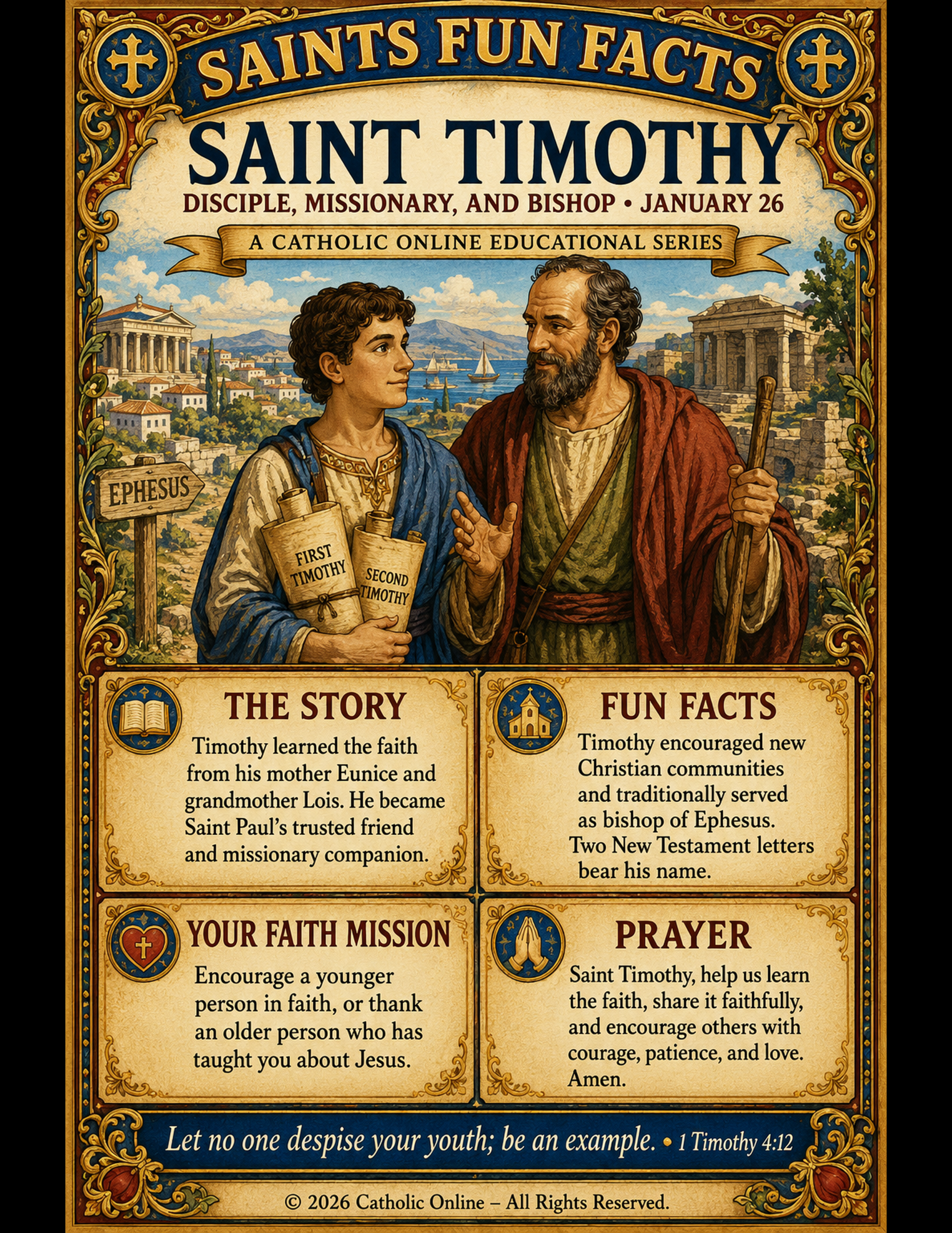 St. Timothy Fun Fact Image