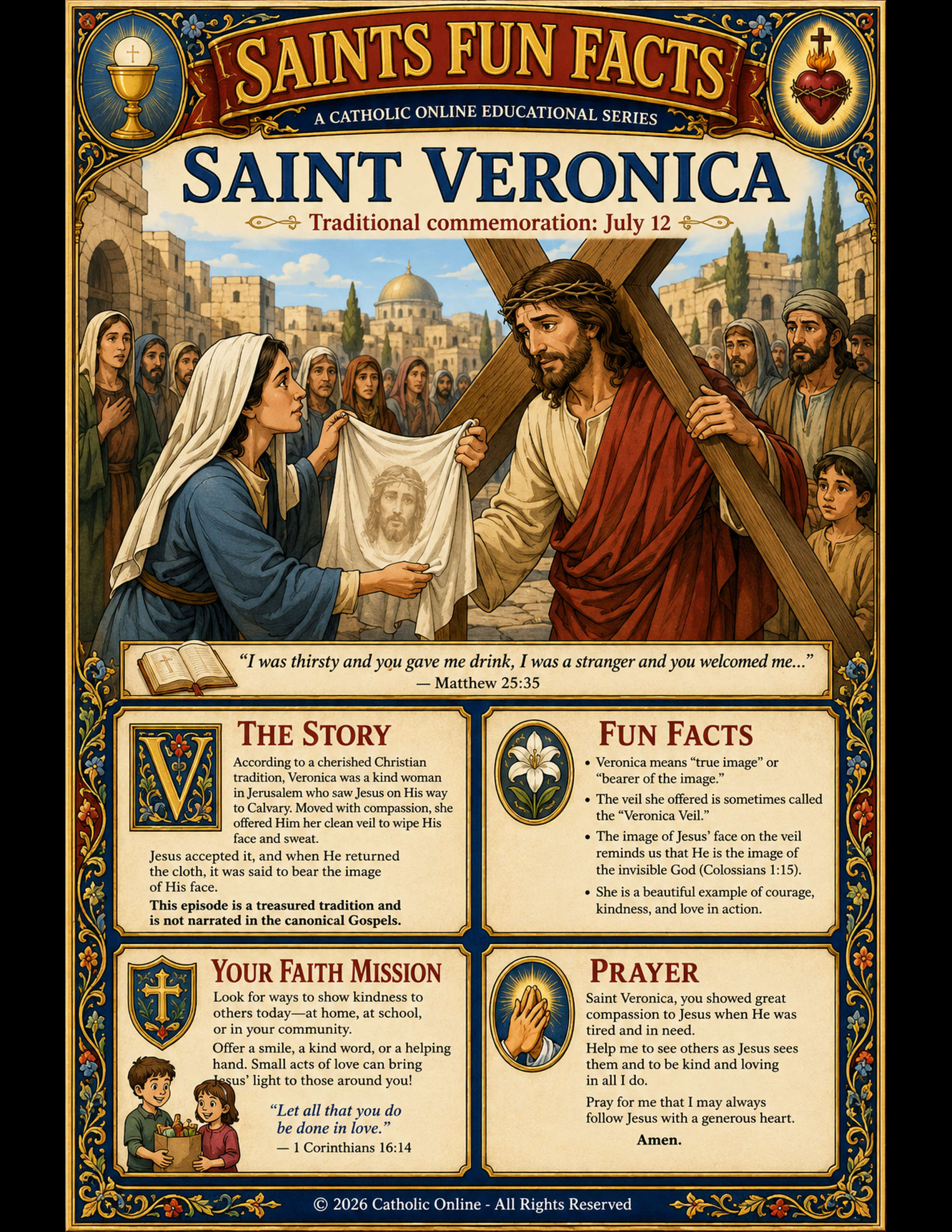 St. Veronica Fun Fact Image