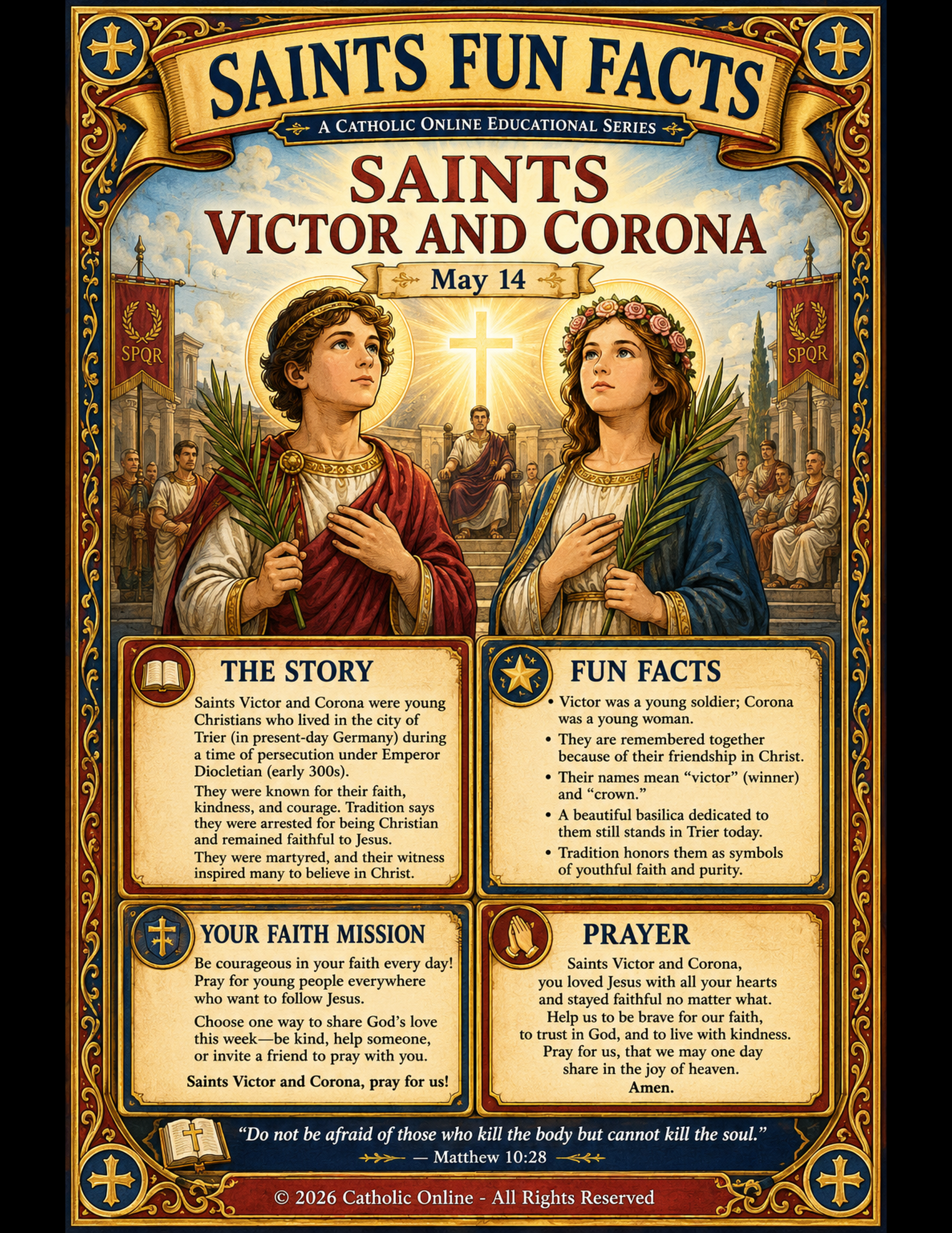 St. Victor and Corona Fun Fact Image