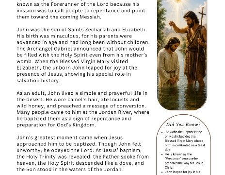 St John the Baptist bio pdf