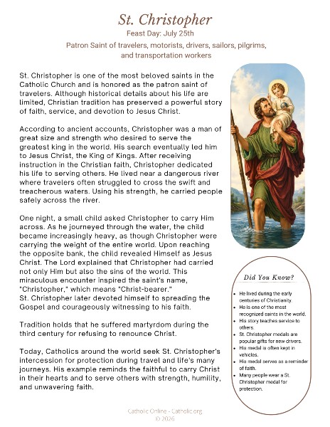 St. Christopher bio pdf