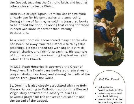 St. Dominic bio pdf