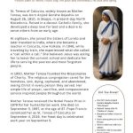 St. Teresa of Calcutta Bio pdf