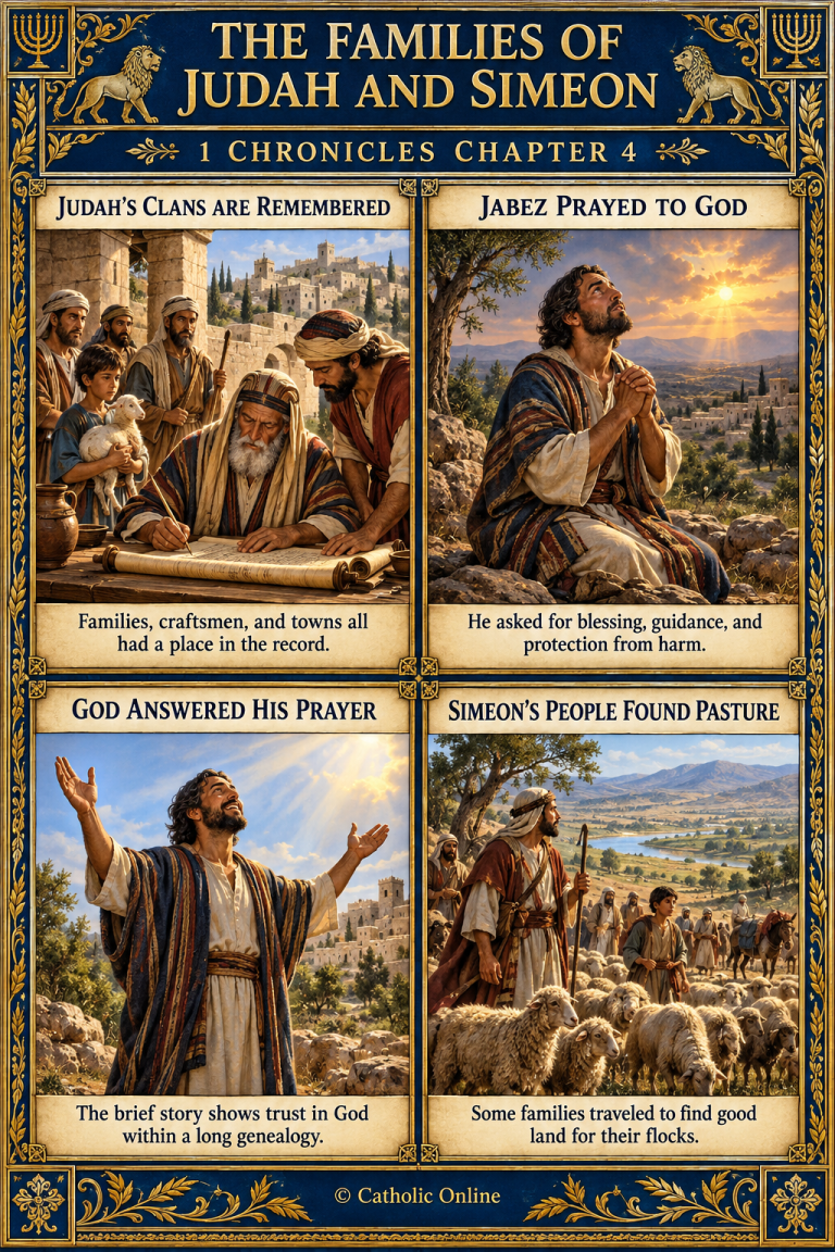 The Families of Judah and Simeon – 1 Chronicles Chapter 4 (FREE PDF)