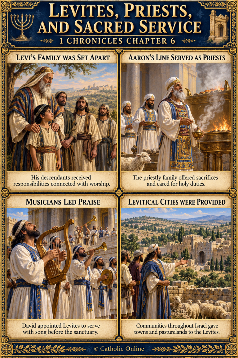 Levites, Priests, and Sacred Service – 1 Chronicles Chapter 6 (FREE PDF)