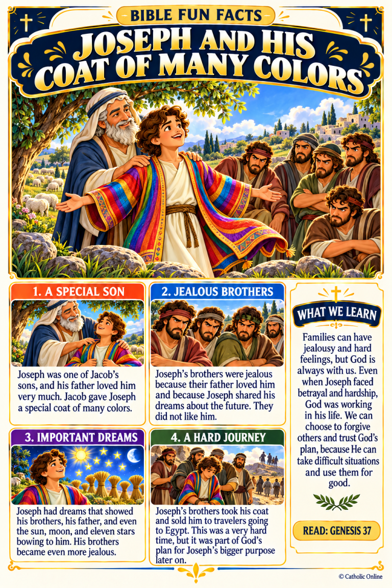 Joseph and His Coat of Many Colors – Bible Fun Facts (FREE PDF)