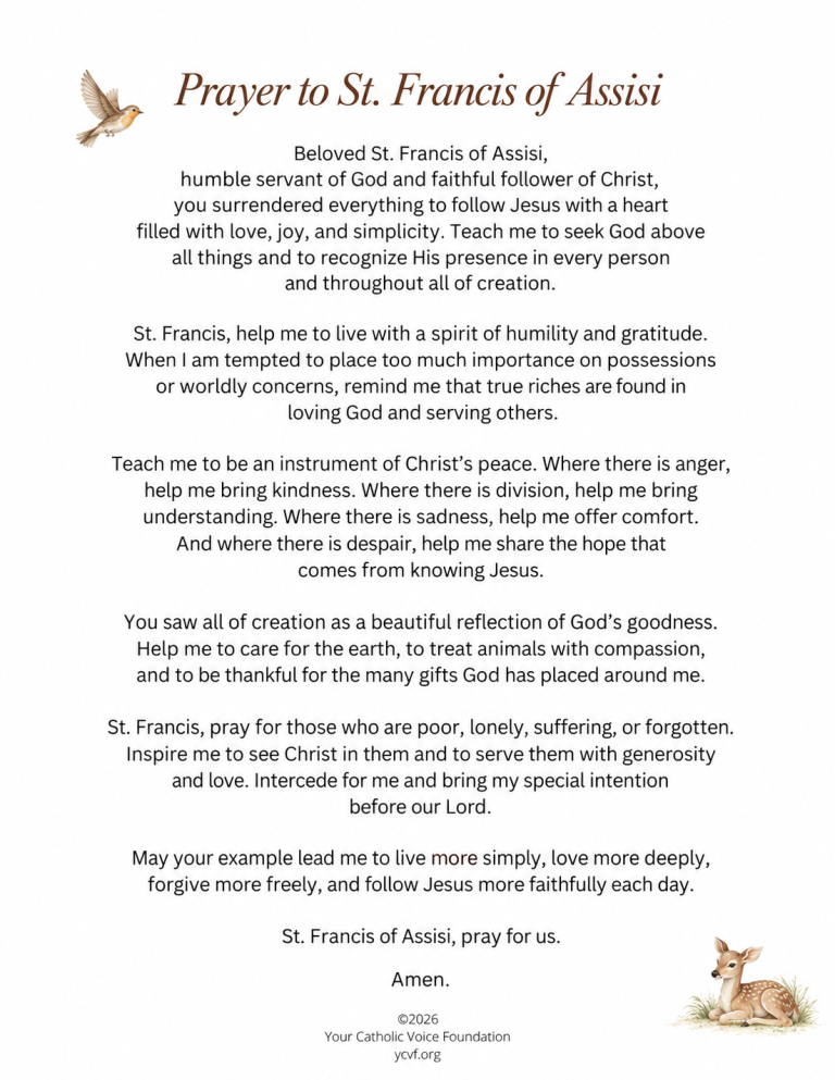 Prayer to St. Francis of Assisi pdf