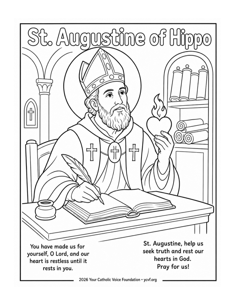 St-Augustine-of-Hippo-Coloring-Page