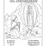 St-Bernadette-Coloring-Page