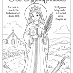 St-Dymphna-Coloring-Page