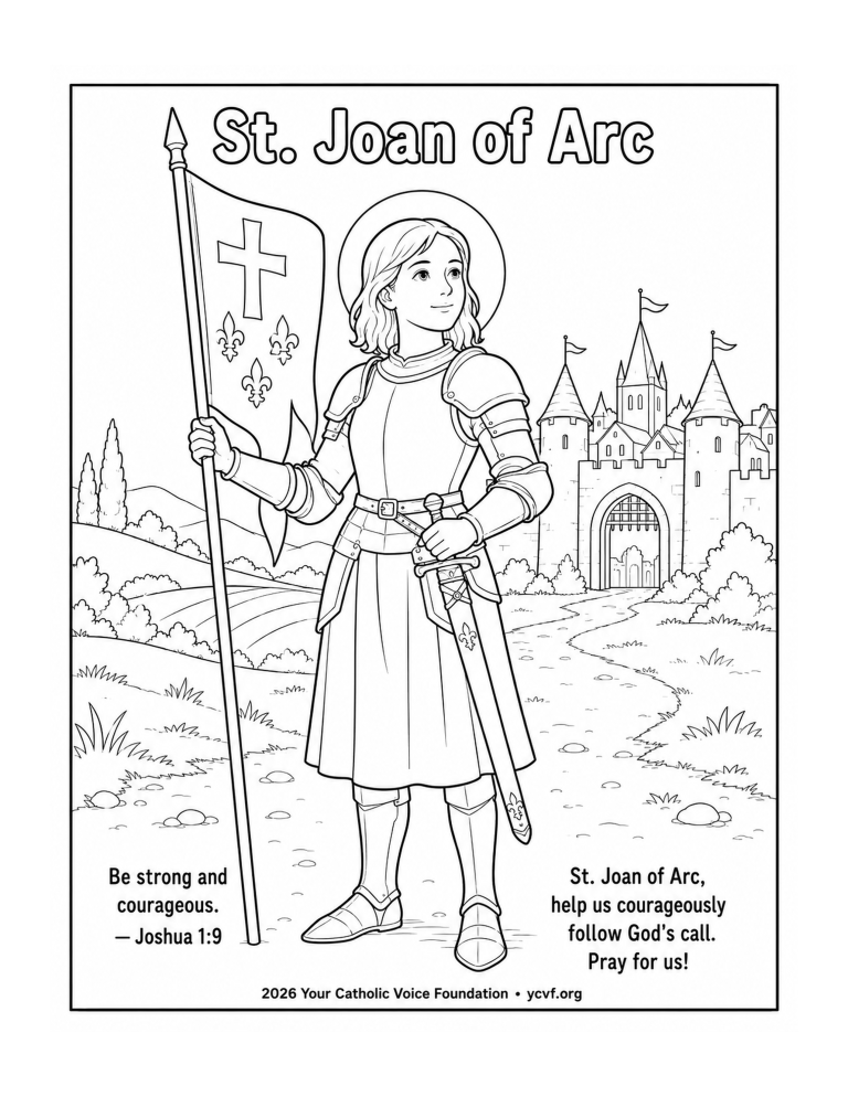 St-Joan-of-Arc-Coloring-Page