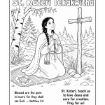 St-Kateri-Tekakwitha-Coloring-Page