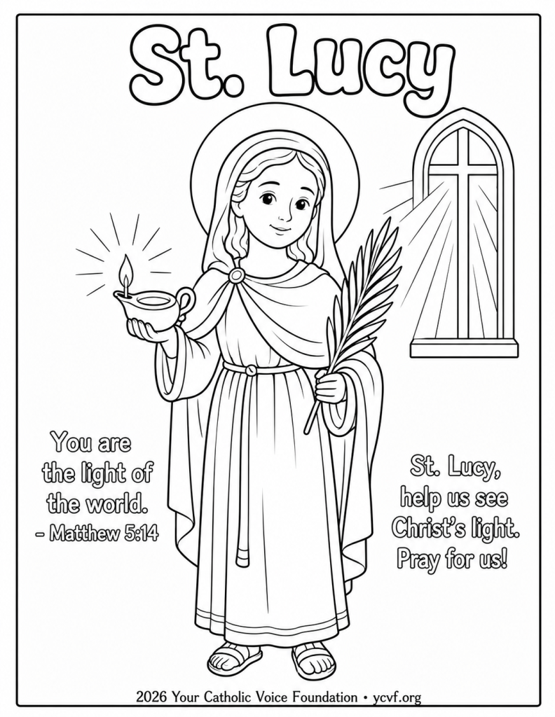 St-Lucy-Coloring-Page