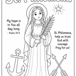 St-Philomena-Coloring-Page