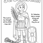 St-Sebastian-Coloring-Page