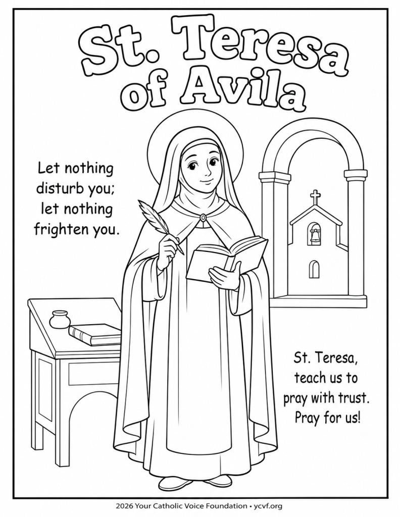 St-Teresa-of-Avila-Coloring-Page-pdf
