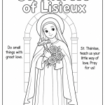 St-Therese-of-Lisieux-Coloring-Page