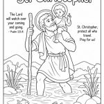 St. Christopher Coloring Page pdf