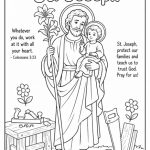 St. Joseph Coloring Page pdf