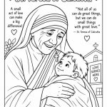 St. Teresa of Calcutta Coloring Page pdf