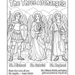 The-Three-Archangels-Coloring-Page