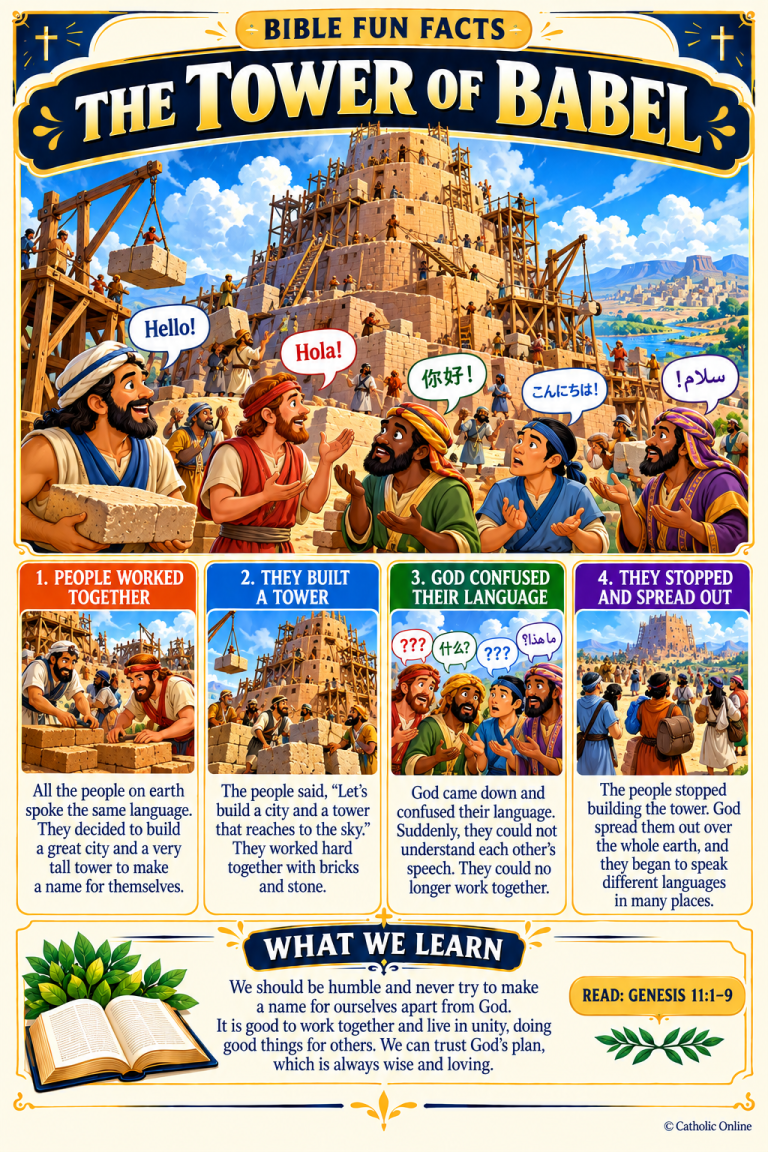 The Tower of Babel – Bible Fun Facts (FREE PDF)