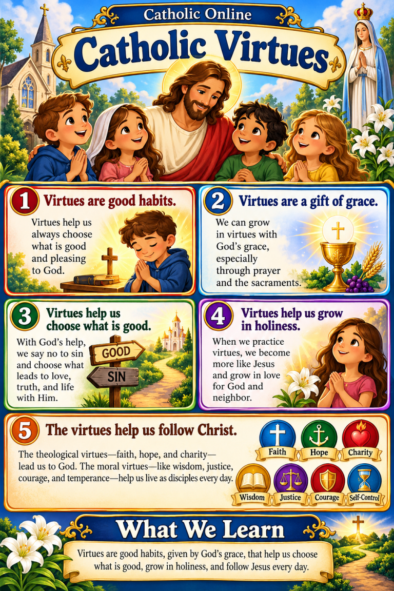 Catholic Virtues – Catholic Virtues and Vices Fun Facts (FREE PDF)