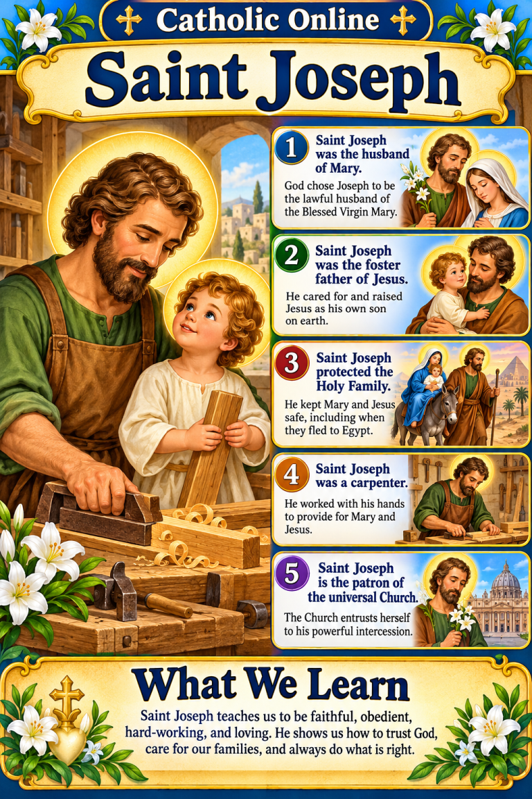 Saint Joseph – Catholic Church Feasts Fun Facts (FREE PDF)