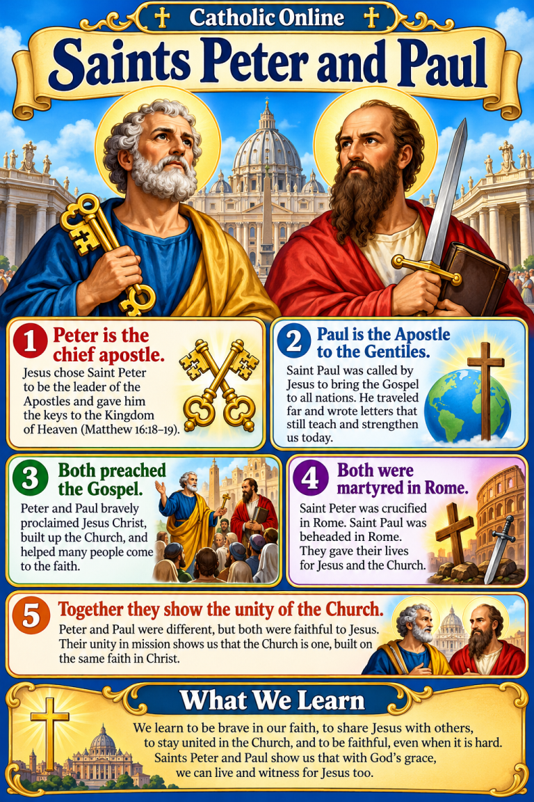 Saints Peter and Paul – Catholic Church Feasts Fun Facts (FREE PDF)