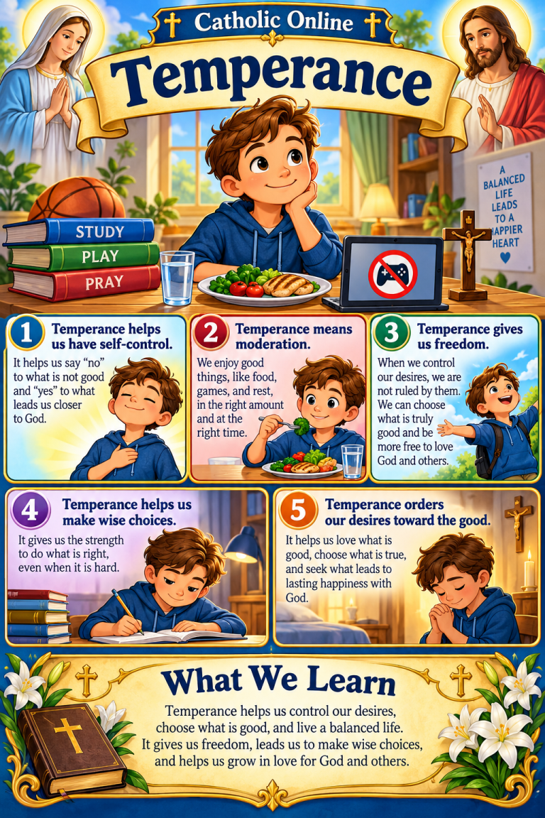 Temperance – Catholic Virtues and Vices Fun Facts (FREE PDF)