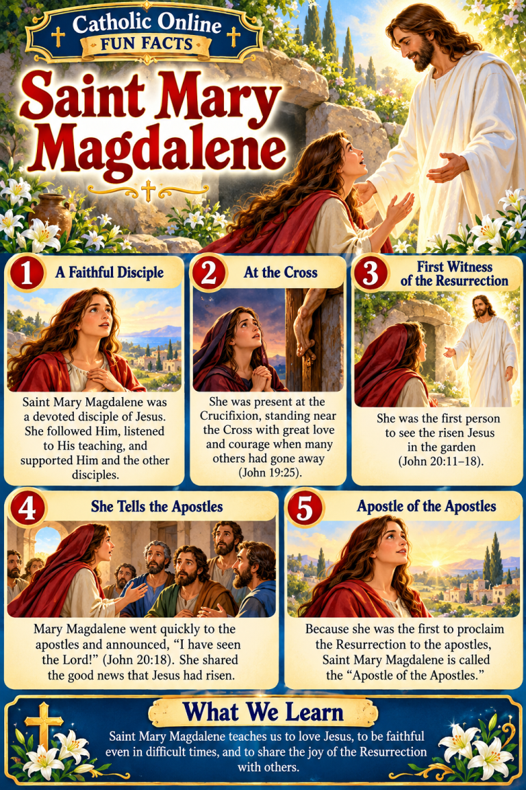 Saint Mary Magdalene – Catholic Church Feasts Fun Facts (FREE PDF)