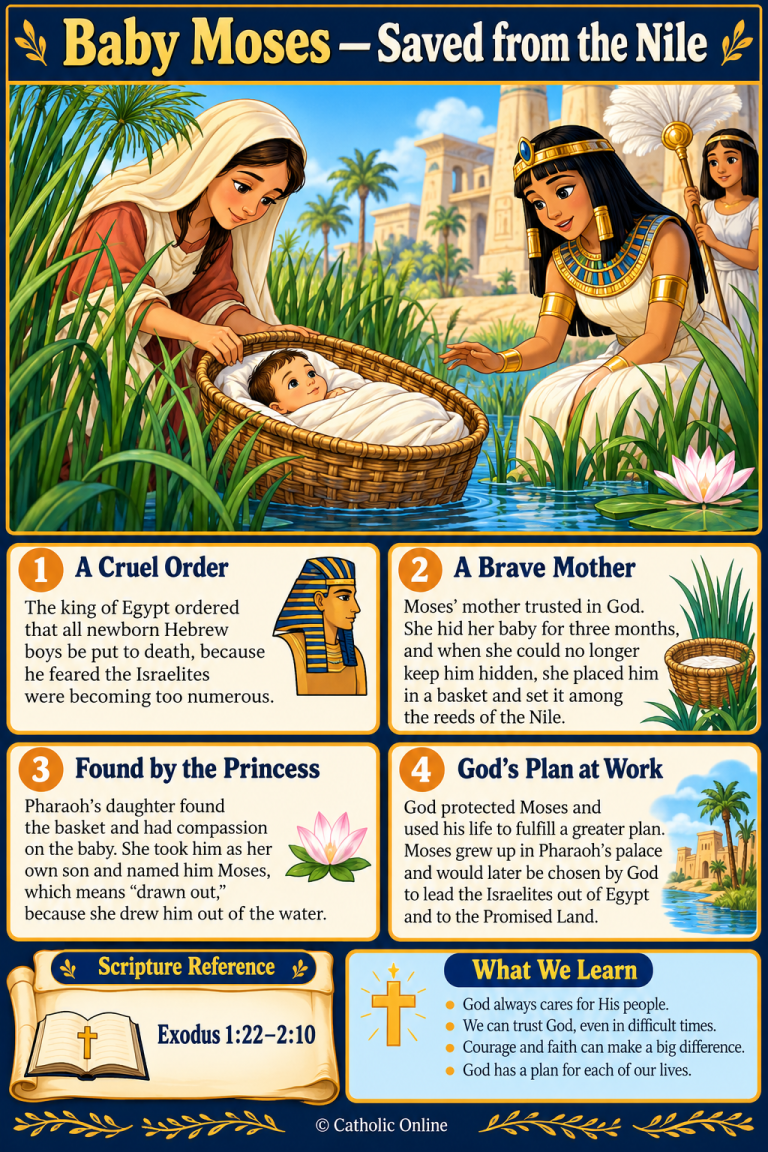 Baby Moses — Saved from the Nile — Bible Fun Facts (FREE PDF)