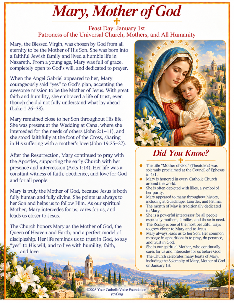 Mary, Mother of God Infographic
