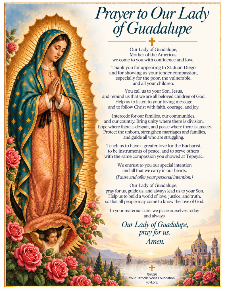 Our Lady of Guadalupe Prayer