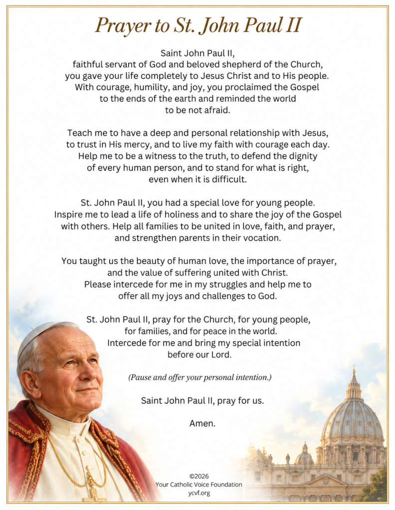 Prayer to St. John Paul II