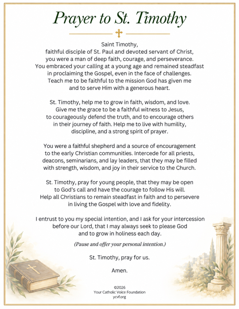 Prayer to St. Timothy