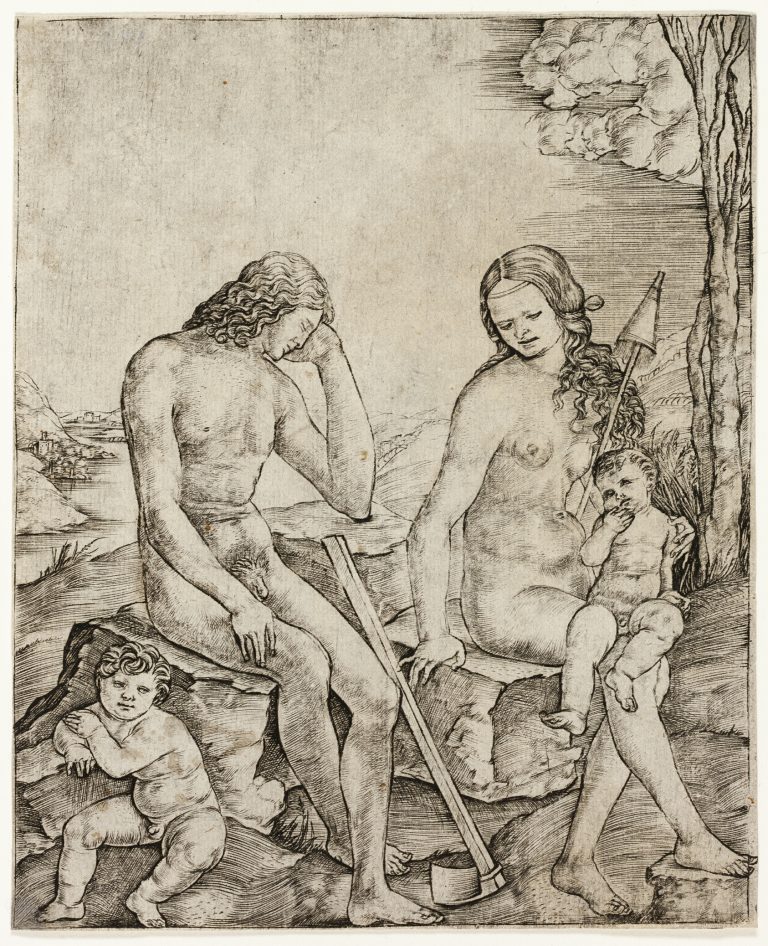 Adam and Eve with Infants Cain and Abel