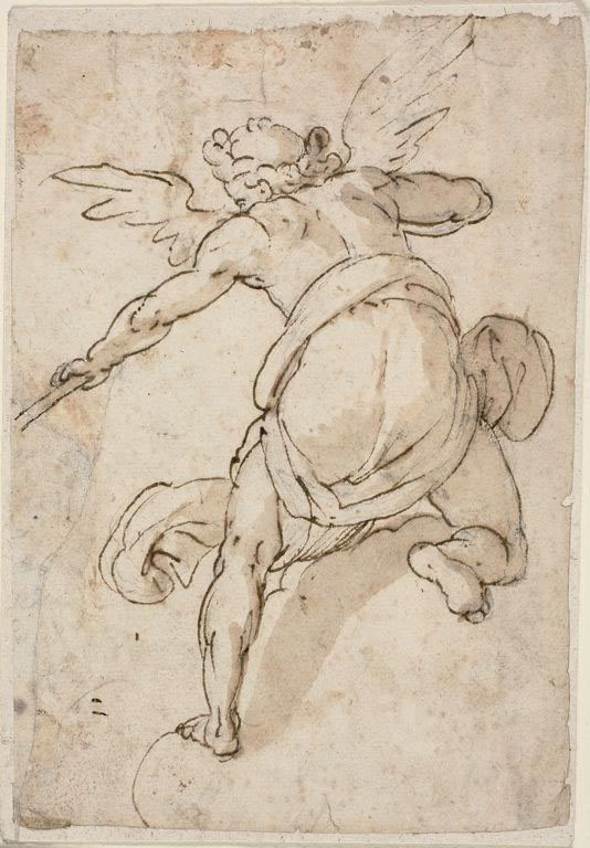 Angel Holding a Trumpet