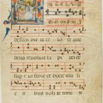 Angel in a Historiated Initial "A" from an Antiphonary