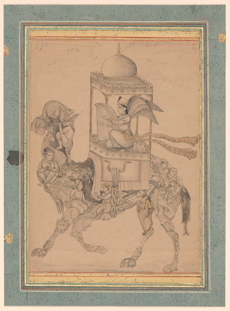Angel (Peri) Riding a Composite Camel