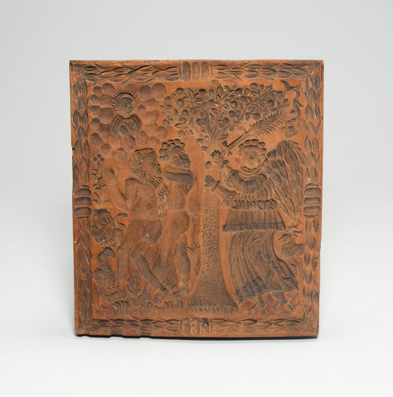 Biscuit Mold: Adam and Eve Expelled from the Gates of Eden