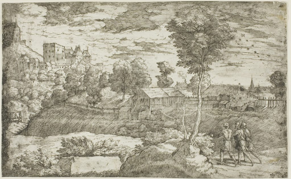 Christ and the disciples at Emmaus